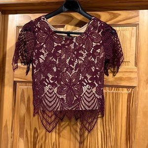 Express Lace Crop Top